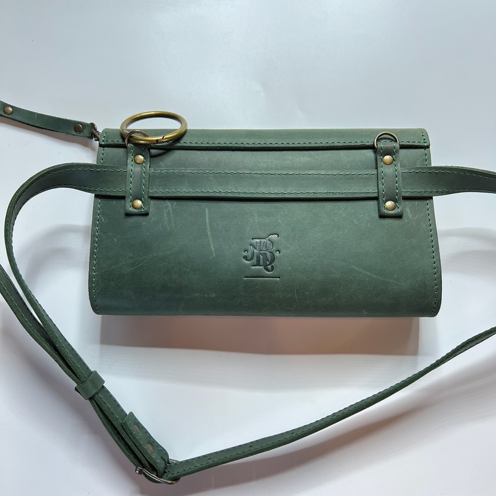 Green Leather Crossbody Bag - Picture 2 of 15